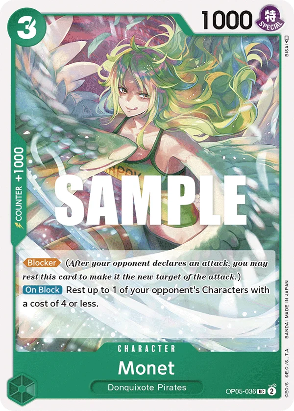 Monet OP05-036 – One Piece Card Game Character