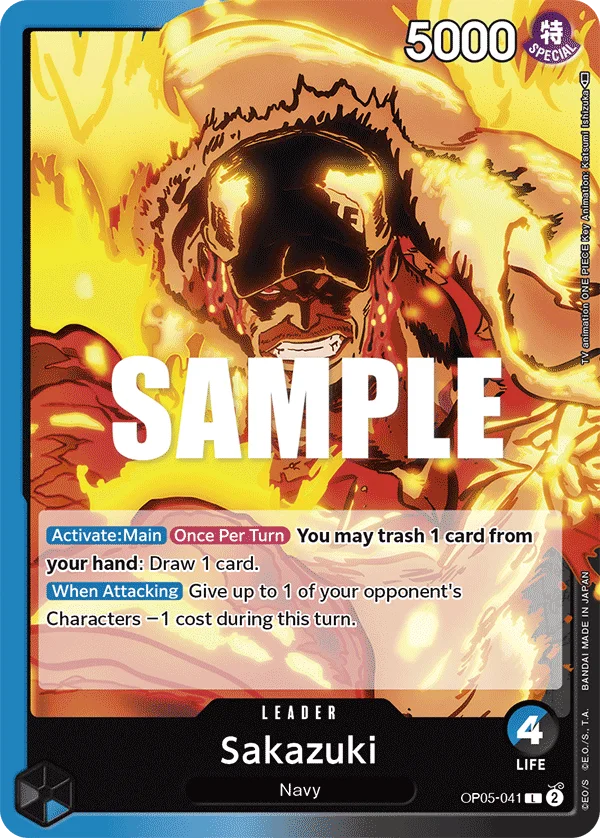 Sakazuki OP05-041 – One Piece Card Game Leader
