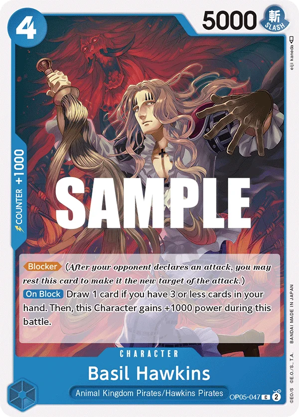 Basil Hawkins OP05-047 – One Piece Card Game Character