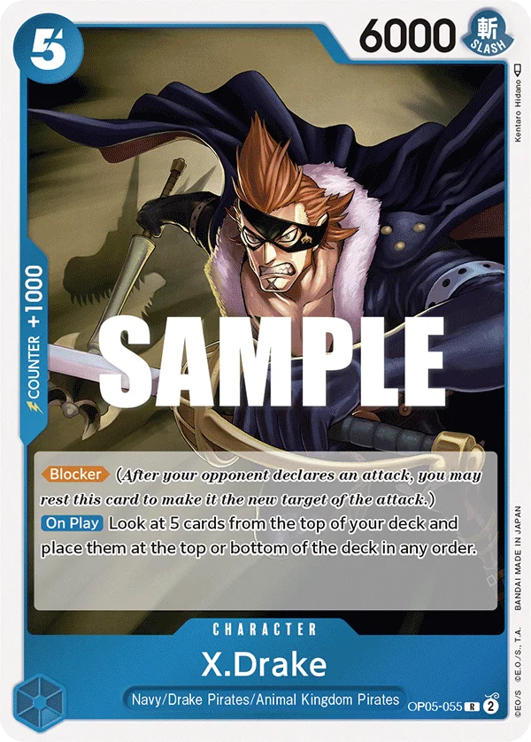 X.Drake OP05-055 – One Piece Card Game Character
