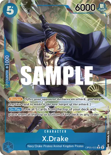 X.Drake OP05-055 (Alternate art)