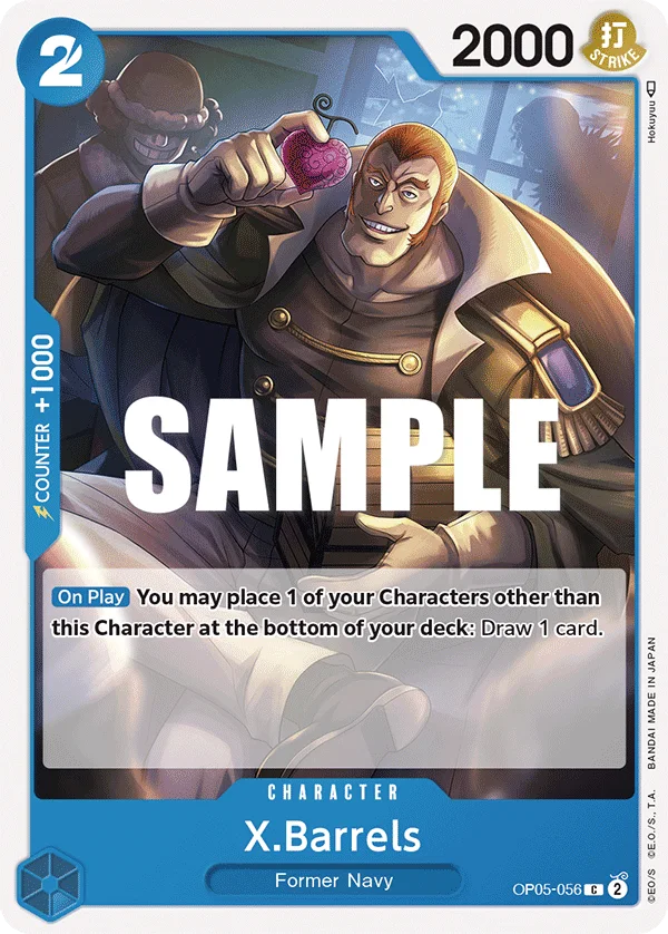 X.Barrels OP05-056 – One Piece Card Game Character