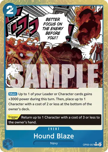 Hound Blaze OP05-057 (Alternate art)