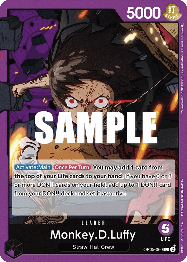 Monkey.D.Luffy OP05-060 – One Piece Card Game Leader