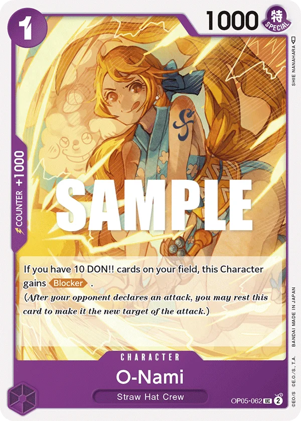 O-Nami OP05-062 – One Piece Card Game Character