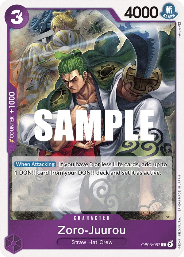 Zoro-Juurou OP05-067 – One Piece Card Game Character