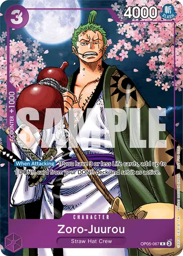 Zoro-Juurou OP05-067 (Alternate art)