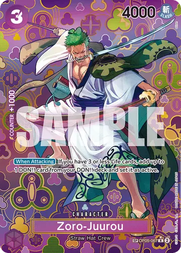 Zoro-Juurou OP05-067 (Alternate art)