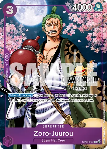 Zoro-Juurou OP05-067 (Alternate art)