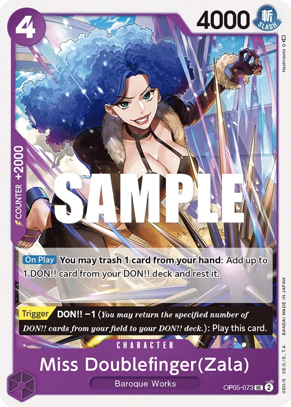Miss Doublefinger(Zala) OP05-073 – One Piece Card Game Character