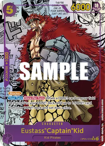 Eustass"Captain"Kid OP05-074 (Alternate art)