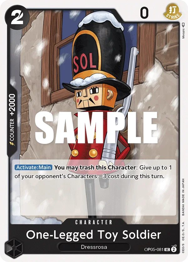 One-Legged Toy Soldier OP05-081 – One Piece Card Game Character