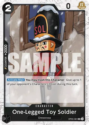 One-Legged Toy Soldier OP05-081 (Alternate art)