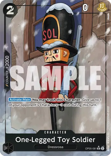 One-Legged Toy Soldier OP05-081 (Alternate art)