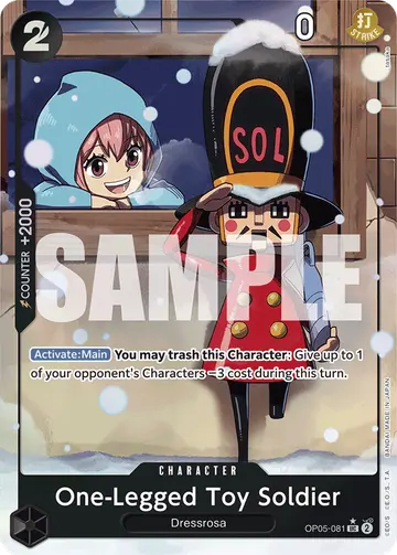 One-Legged Toy Soldier OP05-081 (Alternate art)