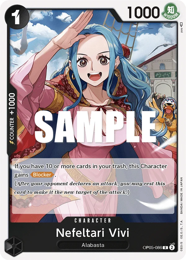 Nefeltari Vivi OP05-086 – One Piece Card Game Character