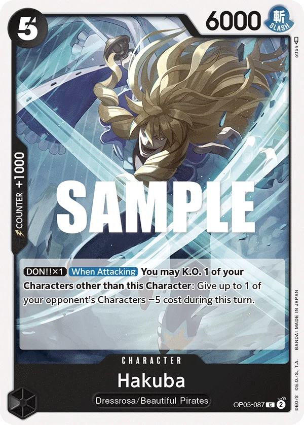 Hakuba OP05-087 – One Piece Card Game Character