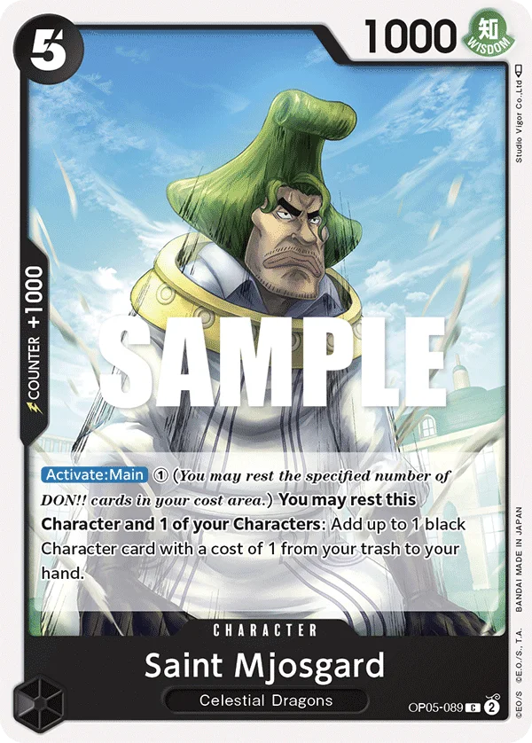 Saint Mjosgard OP05-089 – One Piece Card Game Character