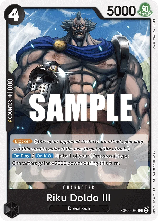 Riku Doldo III OP05-090 – One Piece Card Game Character