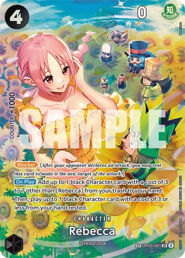 Rebecca OP05-091 (Alternate art)