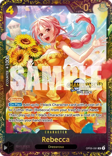 Rebecca OP05-091 (Alternate art)