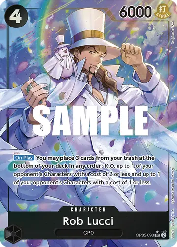 Rob Lucci OP05-093 (Alternate art)