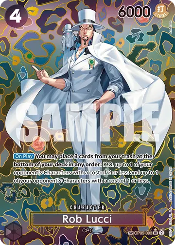 Rob Lucci OP05-093 (Alternate art)