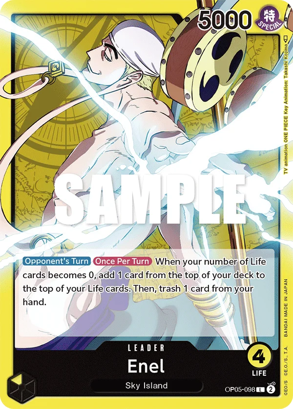 Enel OP05-098 – One Piece Card Game Leader