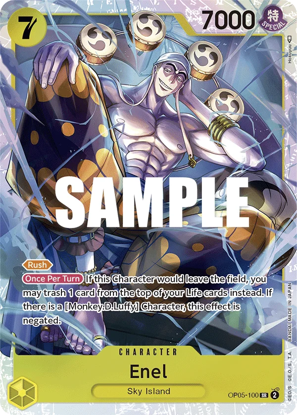 Enel OP05-100 – One Piece Card Game Character