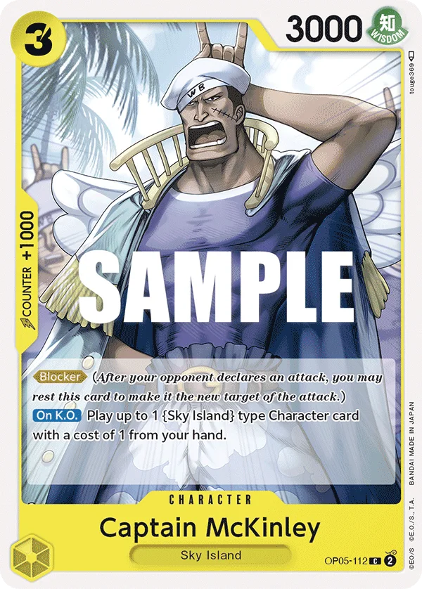 Captain McKinley OP05-112 – One Piece Card Game Character