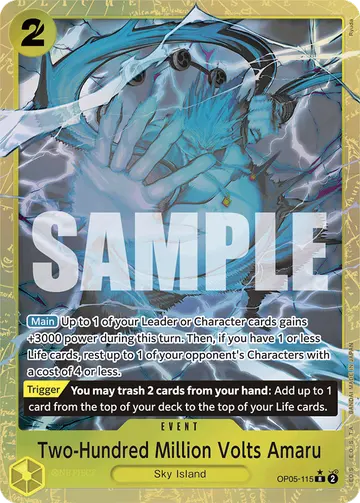 Two-Hundred Million Volts Amaru OP05-115 (Alternate art)