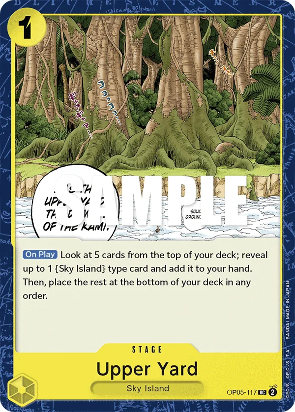 Upper Yard OP05-117 – One Piece Card Game Stage