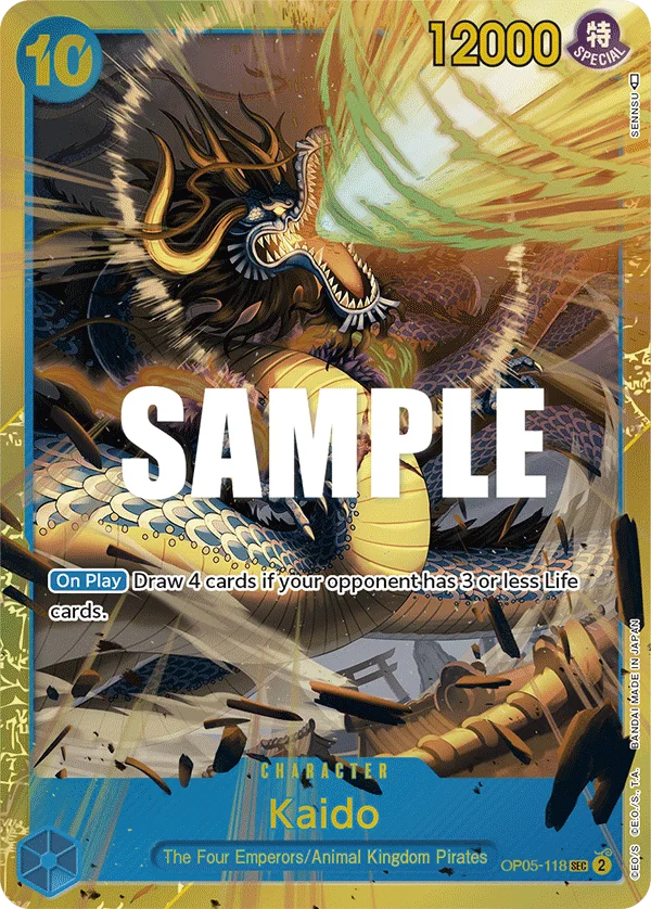 Kaido OP05-118 – One Piece Card Game Character
