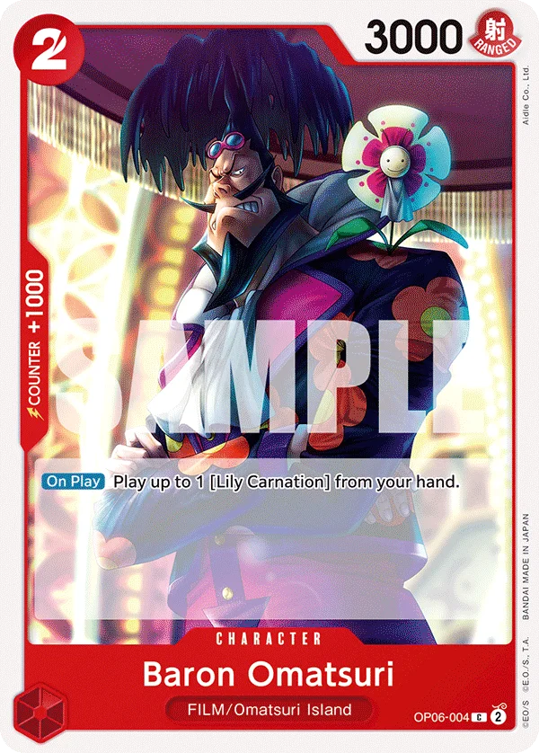 Baron Omatsuri OP06-004 – One Piece Card Game Character