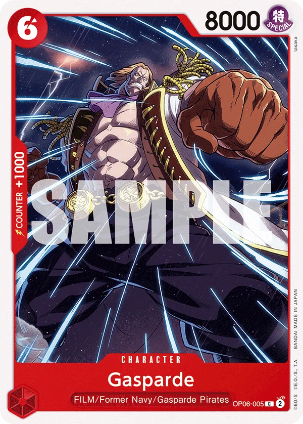 Gasparde OP06-005 – One Piece Card Game Character