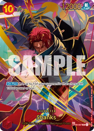 Shanks OP06-007 (Alternate art)