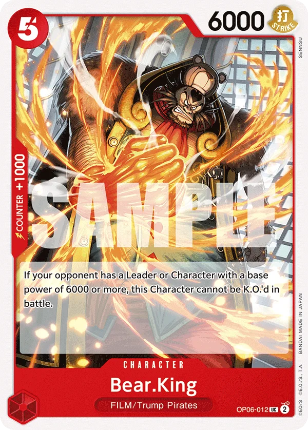 Bear.King OP06-012 – One Piece Card Game Character