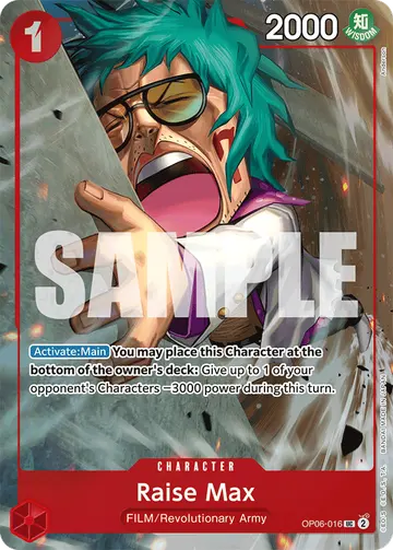 Raise Max OP06-016 (Alternate art)