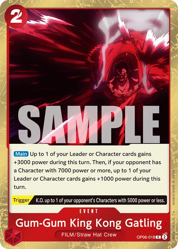 Gum-Gum King Kong Gatling OP06-018 – One Piece Card Game Event