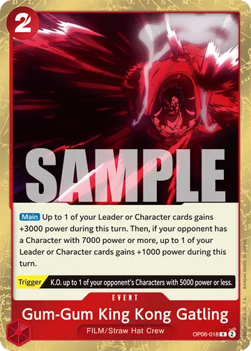 Gum-Gum King Kong Gatling OP06-018