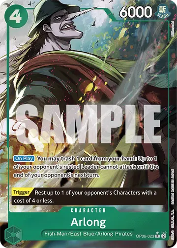 Arlong OP06-023 (Alternate art)