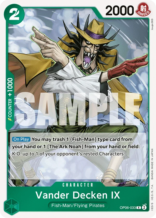 Vander Decken IX OP06-033 – One Piece Card Game Character