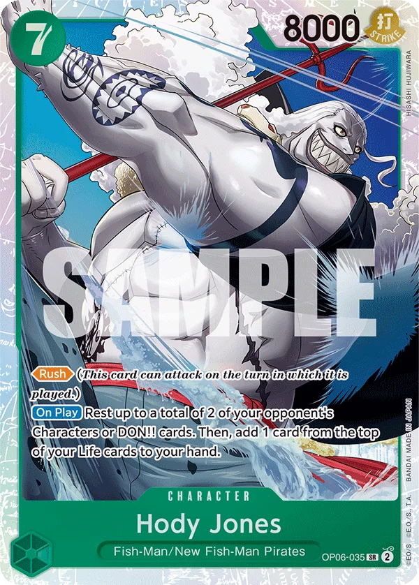Hody Jones OP06-035 – One Piece Card Game Character