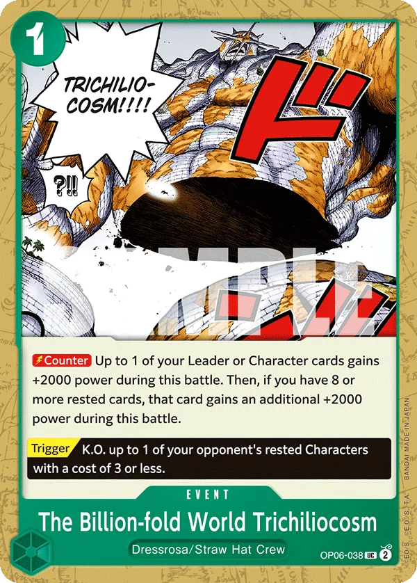 The Billion-fold World Trichiliocosm OP06-038 – One Piece Card Game Event