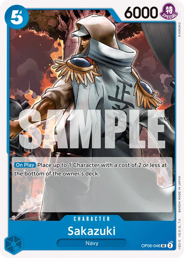 Sakazuki OP06-046 – One Piece Card Game Character