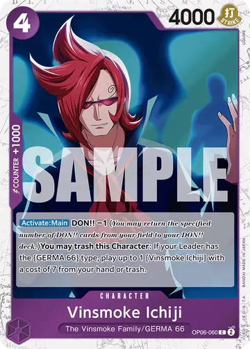 Vinsmoke Ichiji OP06-060 (Alternate art)