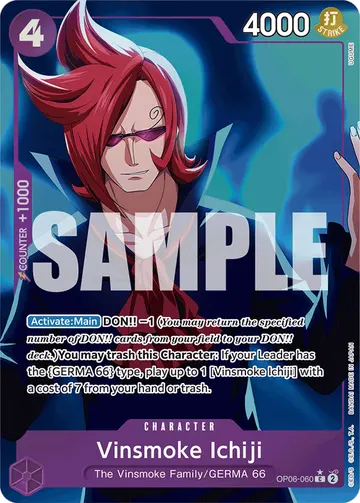 Vinsmoke Ichiji OP06-060 (Alternate art)