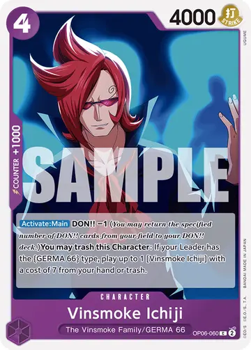 Vinsmoke Ichiji OP06-060 (Reprint)