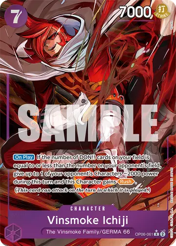 Vinsmoke Ichiji OP06-061 (Alternate art)