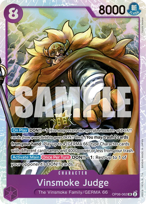 Vinsmoke Judge OP06-062 – One Piece Card Game Character